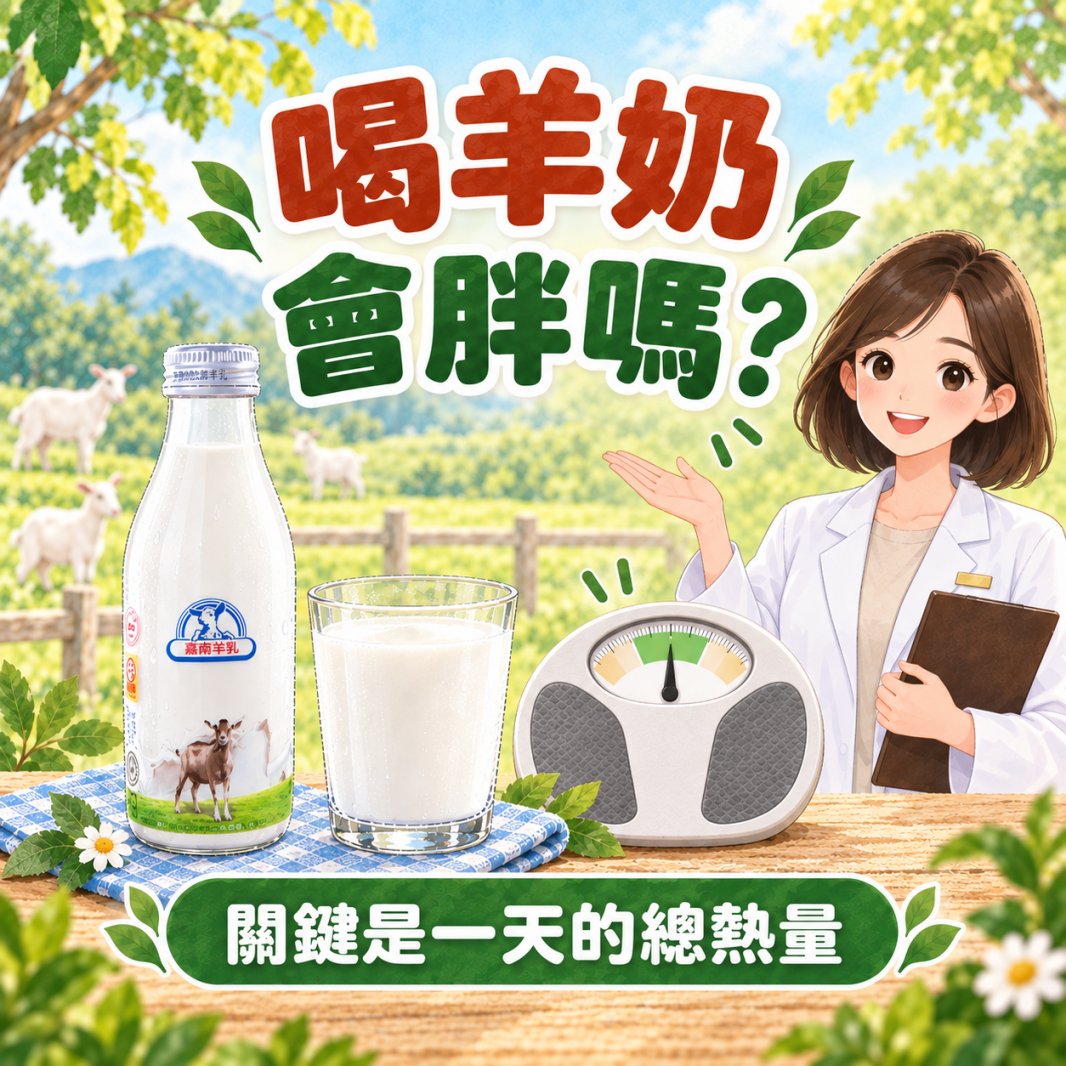 喝羊奶會胖嗎？羊奶熱量與夏日體態管理